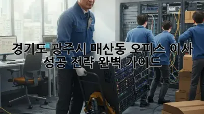경기도 광주시 매산동 오피스 이사, 성공 전략 완벽 가이드