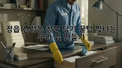 ✨ 정읍 신정동 창문 닦기 꿀팁: 빛나는 우리 집 만들기 ✨