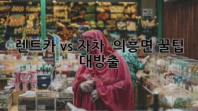 🚗 렌트카 vs 자차 🤔 의흥면 꿀팁 대방출! 🍯